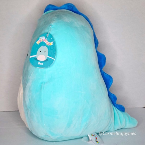 BEN 🦕 Blue Dinosaur DEFECT TAG Original Squishmallow By Kellytoy NWT - Picture 3 of 9